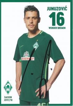Zlatko Junuzovic  2017/2018   SV Werder Bremen Fußball Autogrammkarte original signiert 