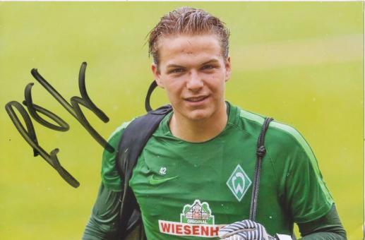 Luca Plogmann  SV Werder Bremen Fußball Foto original signiert 