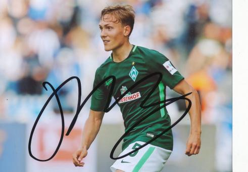 Ludwig Augustinsson  SV Werder Bremen Fußball Foto original signiert 