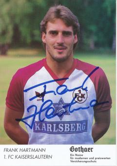 Frank Hartmann  FC Kaiserslautern  Fußball Autogrammkarte original signiert 