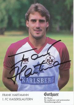 Frank Hartmann  FC Kaiserslautern  Fußball Autogrammkarte original signiert 