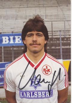 Kurt Lang  1984/85  FC Kaiserslautern  Fußball Autogrammkarte original signiert 