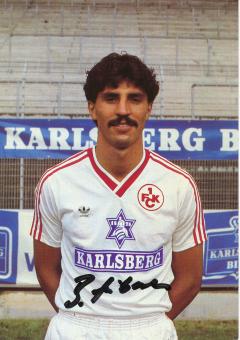 Bruno Hübner  1984/85  FC Kaiserslautern  Fußball Autogrammkarte original signiert 