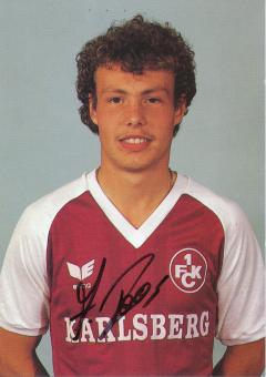 Axel Roos  1985/86  FC Kaiserslautern  Fußball Autogrammkarte original signiert 