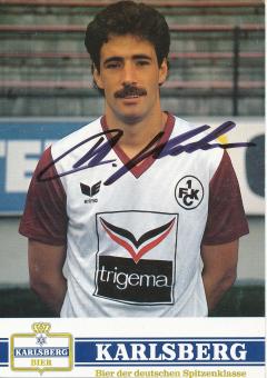 Haral Kohr  1988/89  FC Kaiserslautern  Fußball Autogrammkarte original signiert 