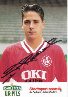 Dirk Flock  1994/95  FC Kaiserslautern  Fußball Autogrammkarte original signiert 