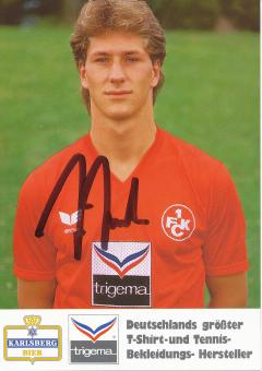 Franco Foda  1987/88  FC Kaiserslautern  Fußball Autogrammkarte original signiert 