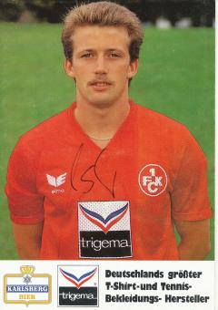 Hans Werner Moser  1987/88  FC Kaiserslautern  Fußball Autogrammkarte original signiert 