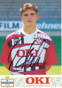 Marco Haber  1991/92  FC Kaiserslautern  Fußball Autogrammkarte original signiert 