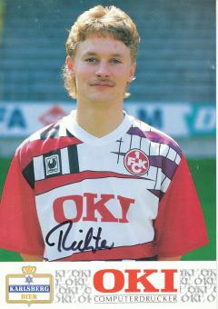 Thomas Richter  1991/92  FC Kaiserslautern  Fußball Autogrammkarte original signiert 