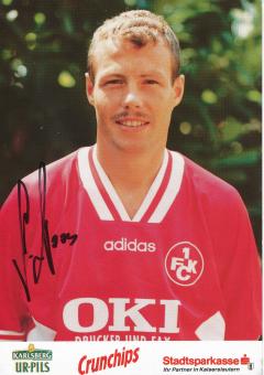 Axel Roos  1995/96  FC Kaiserslautern  Fußball Autogrammkarte original signiert 