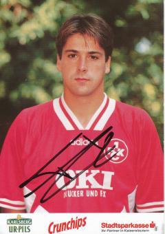 Dirk Flock  1995/96  FC Kaiserslautern  Fußball Autogrammkarte original signiert 
