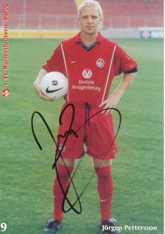 Jörgen Pettersson  1999/2000  FC Kaiserslautern  Fußball Autogrammkarte original signiert 