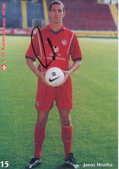 Janos Hrutka  1999/2000  FC Kaiserslautern  Fußball Autogrammkarte original signiert 