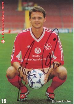 Jürgen Rische  1998/1999  FC Kaiserslautern  Fußball Autogrammkarte original signiert 