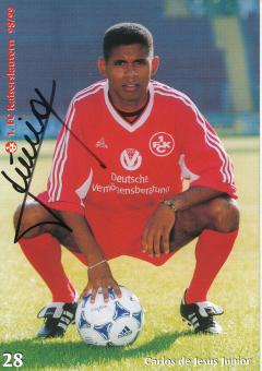 Carlos de Jesus Junior  1998/1999  FC Kaiserslautern  Fußball Autogrammkarte original signiert 