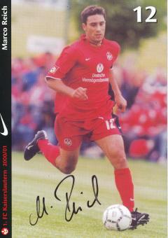 Marco Reich  2000/2001  FC Kaiserslautern  Fußball Autogrammkarte original signiert 