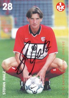 Stefan Malz  2001/2002  FC Kaiserslautern  Fußball Autogrammkarte original signiert 