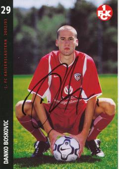Danko Boskovic  2002/2003  FC Kaiserslautern  Fußball Autogrammkarte original signiert 