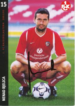 Nenad Bjelica  2002/2003  FC Kaiserslautern  Fußball Autogrammkarte original signiert 
