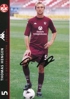 Thomas Hengen  2003/2004  FC Kaiserslautern  Fußball Autogrammkarte original signiert 