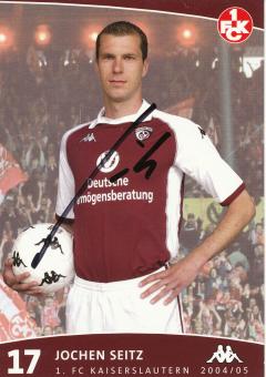 Jochen Seitz  2004/2005  FC Kaiserslautern  Fußball Autogrammkarte original signiert 
