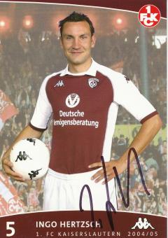 Ingo Hertzsch  2004/2005  FC Kaiserslautern  Fußball Autogrammkarte original signiert 