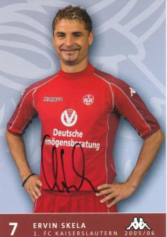 Ervin Skela  2005/2006  FC Kaiserslautern  Fußball Autogrammkarte original signiert 