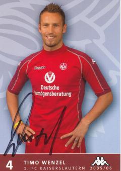 Timo Wenzel  2005/2006  FC Kaiserslautern  Fußball Autogrammkarte original signiert 
