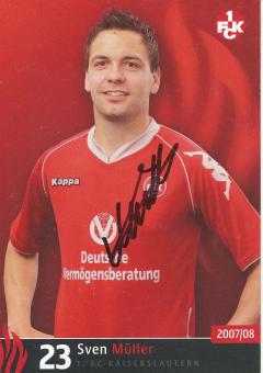 Sven Müller  2007/2008  FC Kaiserslautern  Fußball Autogrammkarte original signiert 