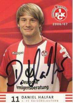 Daniel Halfar  2006/2007  FC Kaiserslautern  Fußball Autogrammkarte original signiert 