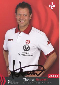 Thomas Neubert  2008/2009  FC Kaiserslautern  Fußball Autogrammkarte original signiert 