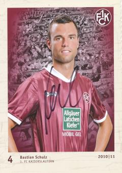 Bastian Schulz  2010/2011  FC Kaiserslautern  Fußball Autogrammkarte original signiert 