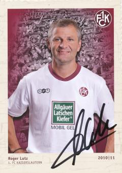 Roger Lutz  2010/2011  FC Kaiserslautern  Fußball Autogrammkarte original signiert 
