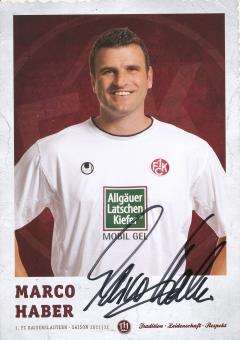 Marco Haber  2011/2012  FC Kaiserslautern  Fußball Autogrammkarte original signiert 