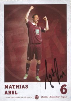 Mathias Abel  2011/2012  FC Kaiserslautern  Fußball Autogrammkarte original signiert 