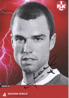 Bastian Schulz  2009/2010  FC Kaiserslautern  Fußball Autogrammkarte original signiert 