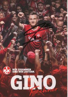Gino Fechner  2017/2018  FC Kaiserslautern  Fußball Autogrammkarte original signiert 