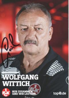 Wolfgang Wittich  2016/2017  FC Kaiserslautern  Fußball Autogrammkarte original signiert 