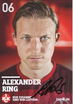 Alexander Ring  2016/2017  FC Kaiserslautern  Fußball Autogrammkarte original signiert 