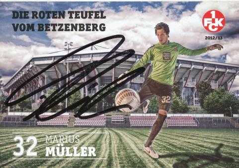 Marius Müller  2012/2013  FC Kaiserslautern  Fußball Autogrammkarte original signiert 