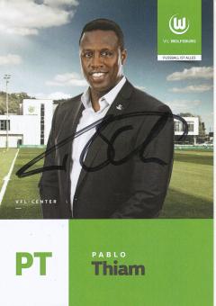 Pablo Thiam  2017/2018  VFL Wolfsburg  Fußball Autogrammkarte original signiert 