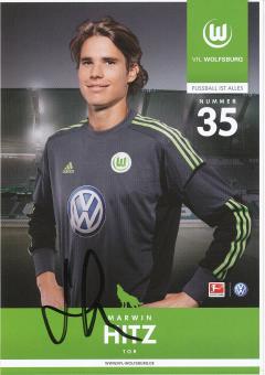Marwin Hitz  2012/2013  VFL Wolfsburg  Fußball Autogrammkarte original signiert 