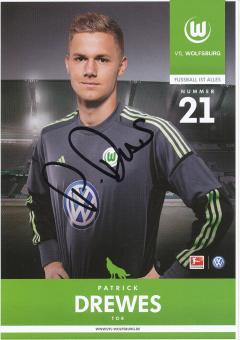 Patrick Drewes  2012/2013  VFL Wolfsburg  Fußball Autogrammkarte original signiert 