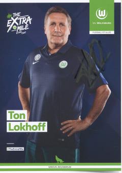 Ton Lokhoff  2016/2017  VFL Wolfsburg  Fußball Autogrammkarte original signiert 