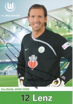 Andre Lenz  2008/2009  VFL Wolfsburg  Fußball Autogrammkarte original signiert 
