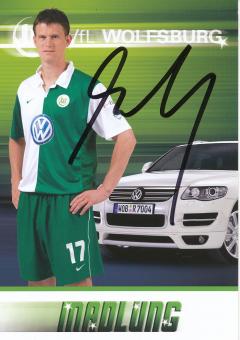 Alexander Madlung  2007/2008  VFL Wolfsburg  Fußball Autogrammkarte original signiert 