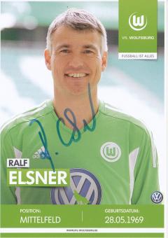 Ralf Elsner  Traditionsteam  VFL Wolfsburg  Fußball Autogrammkarte original signiert 