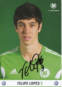Felipe Lopes  2011/2012  VFL Wolfsburg  Fußball Autogrammkarte original signiert 
