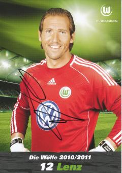 Andre Lenz  2010/2011  VFL Wolfsburg  Fußball Autogrammkarte original signiert 